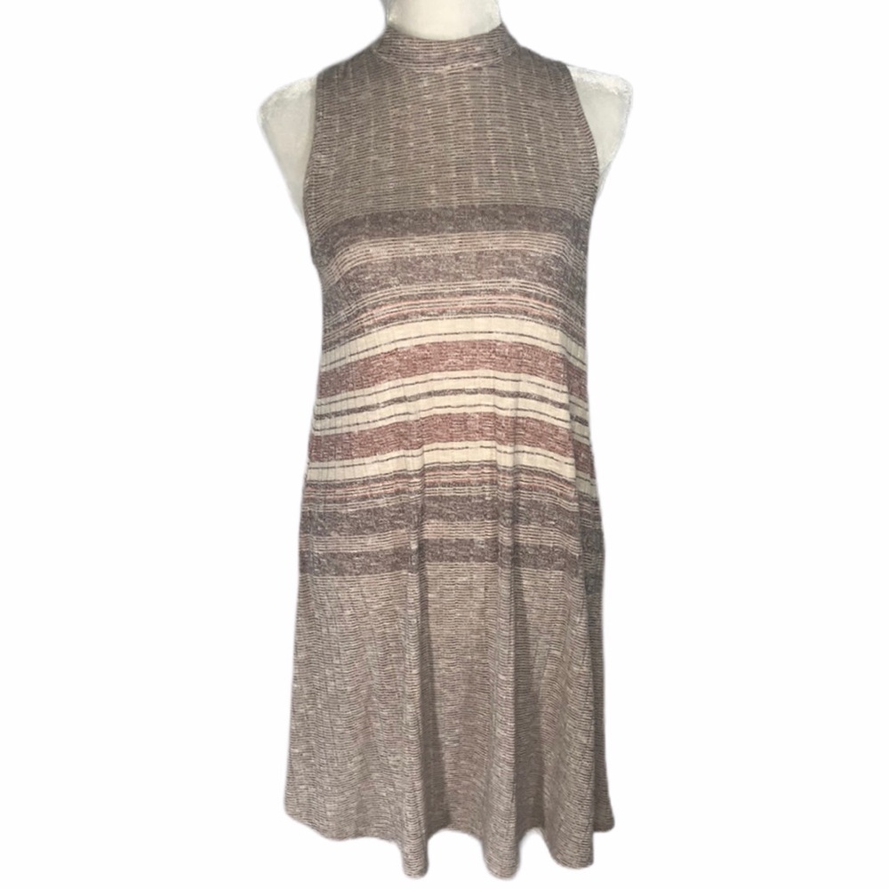 Love, Fire‎ Women's Brown Knit Sleeveless Dress